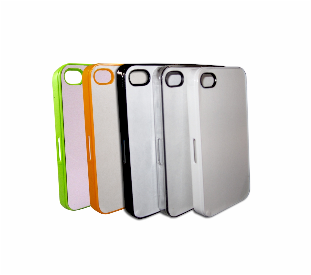 Plastic iPhone 4/4S Sumblimation Case w/ Metal Insert - Sublimation Blanks - BLACK
