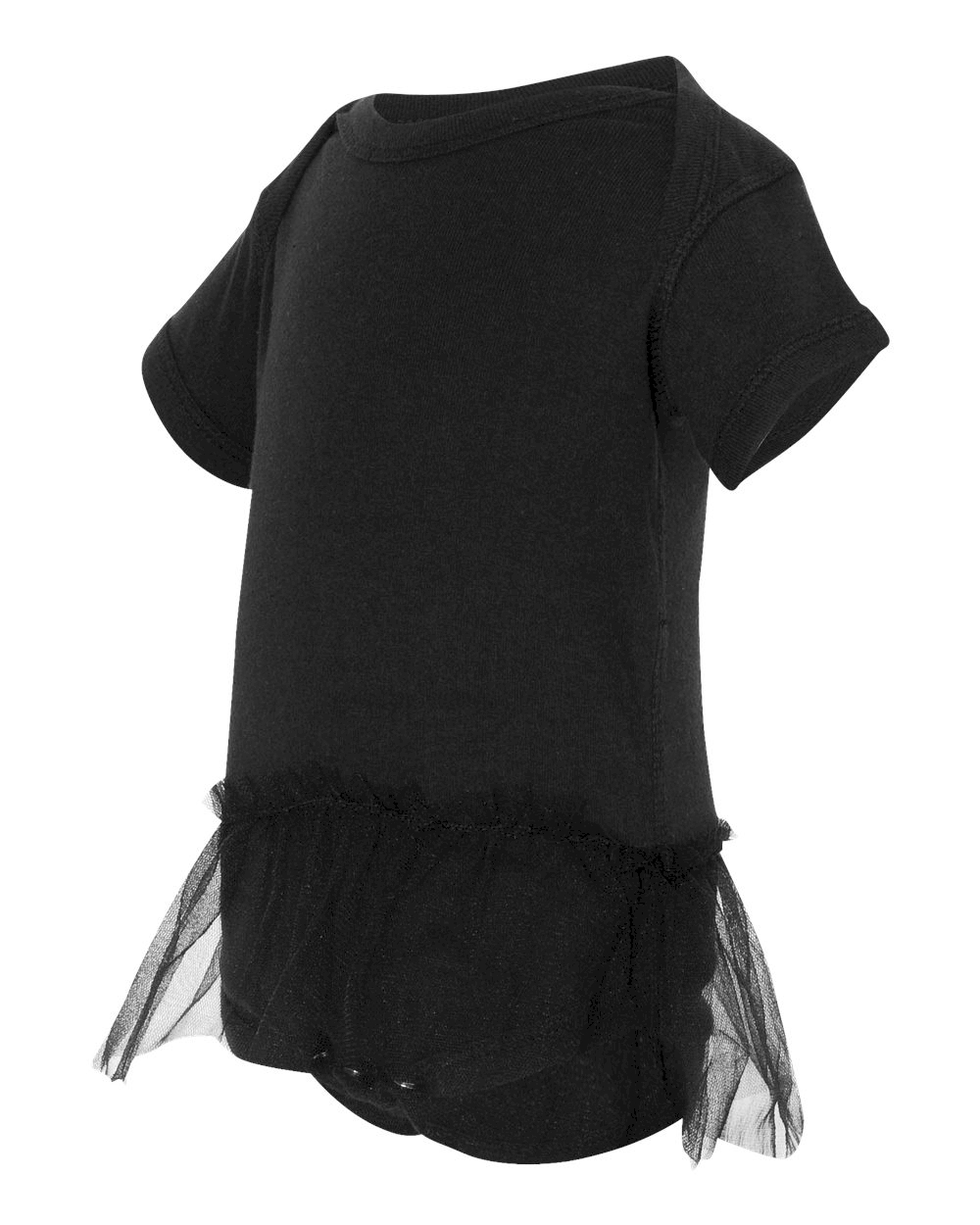 Rabbit Skins Infant Tutu Onesie Creeper - BLACK