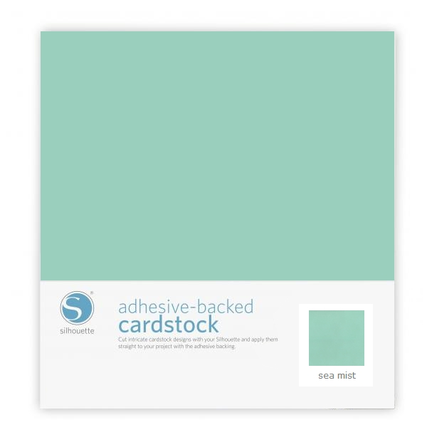 Silhouette Adhesive-Backed Cardstock 12" x 12" - 25 Sheet Pack - SEAMIST - CLOSEOUT