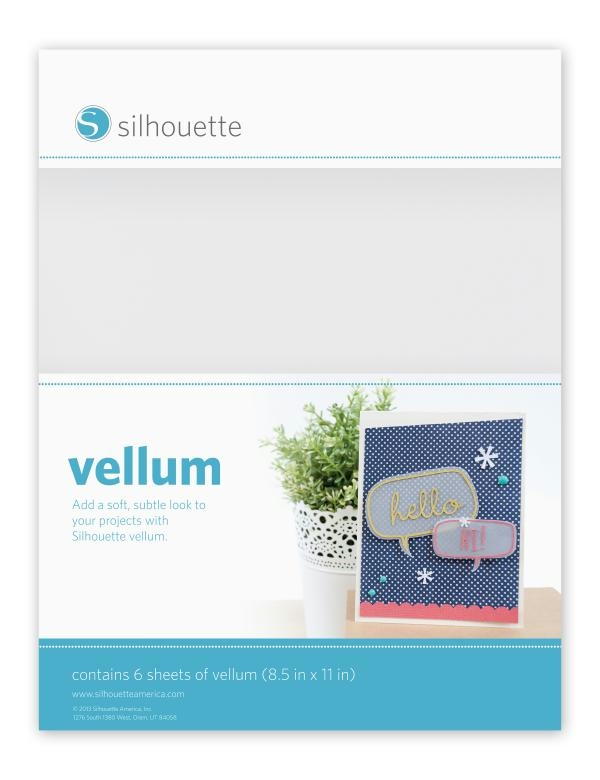 Silhouette Vellum 8.5" x 11" Sheets - 6/Sheet Pack - CLOSEOUT