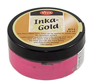 Inka-Gold Metal Gloss Paint 3.5oz/62.5g Jar - MAGENTA
