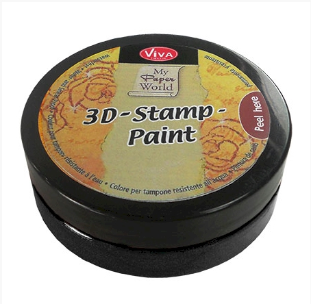 3D Stamp Paint 50ml Jar - BLACK