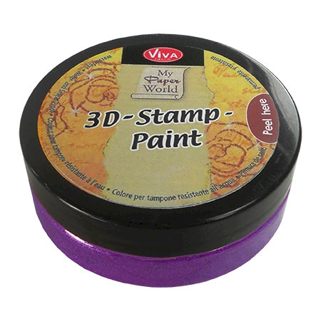 3D Stamp Paint 50ml Jar - VIOLET METALLIC