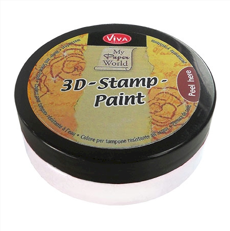 3D Stamp Paint 50ml Jar - WHITE