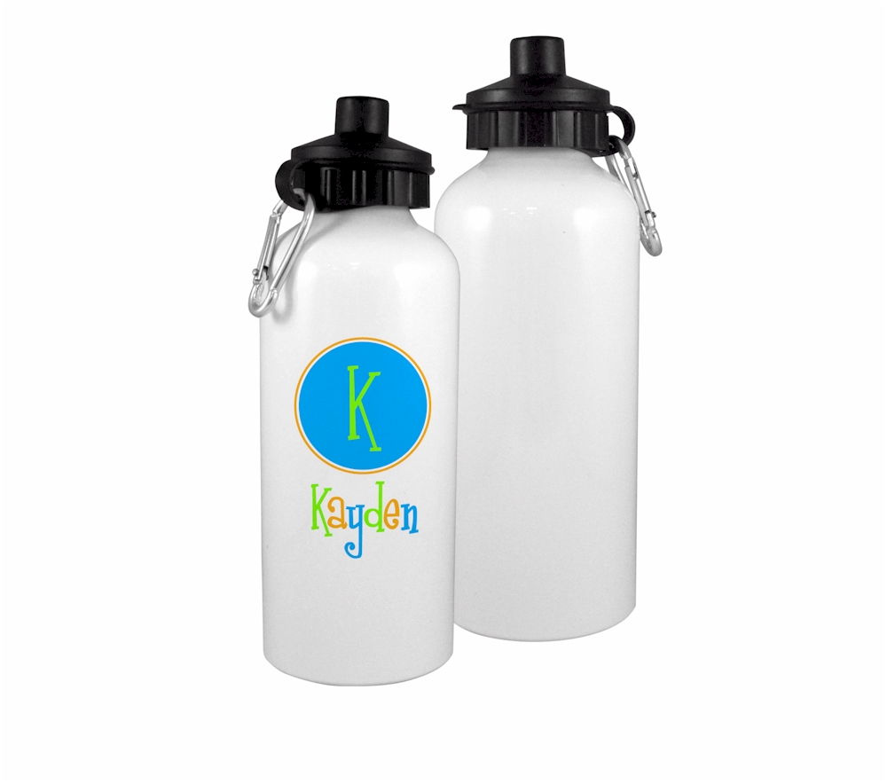 Aluminum 600ML Water Bottle Sublimation Blank - WHITE
