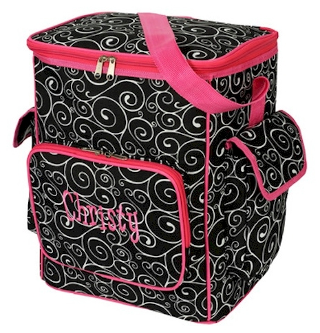 Cooler Bag Embroidery Blanks - Black Swirl CLOSEOUT