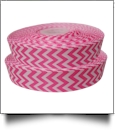 Chevron Grosgrain Ribbon in Pink - 7/8" x 1 Yard