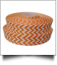 Chevron Grosgrain Ribbon in Orange - 7/8" x 1 Yard