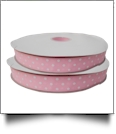 Dottie Grosgrain Ribbon in Light Pink - 7/8" x 1 Yard