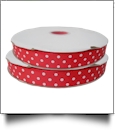 Dottie Grosgrain Ribbon in Red - 7/8" x 1 Yard