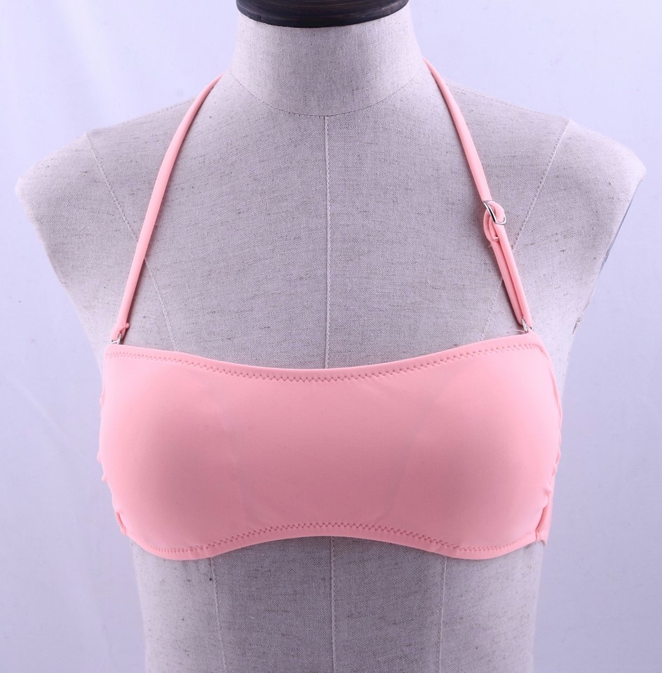 Bandeau Bikini Swimsuit Top - PEACH