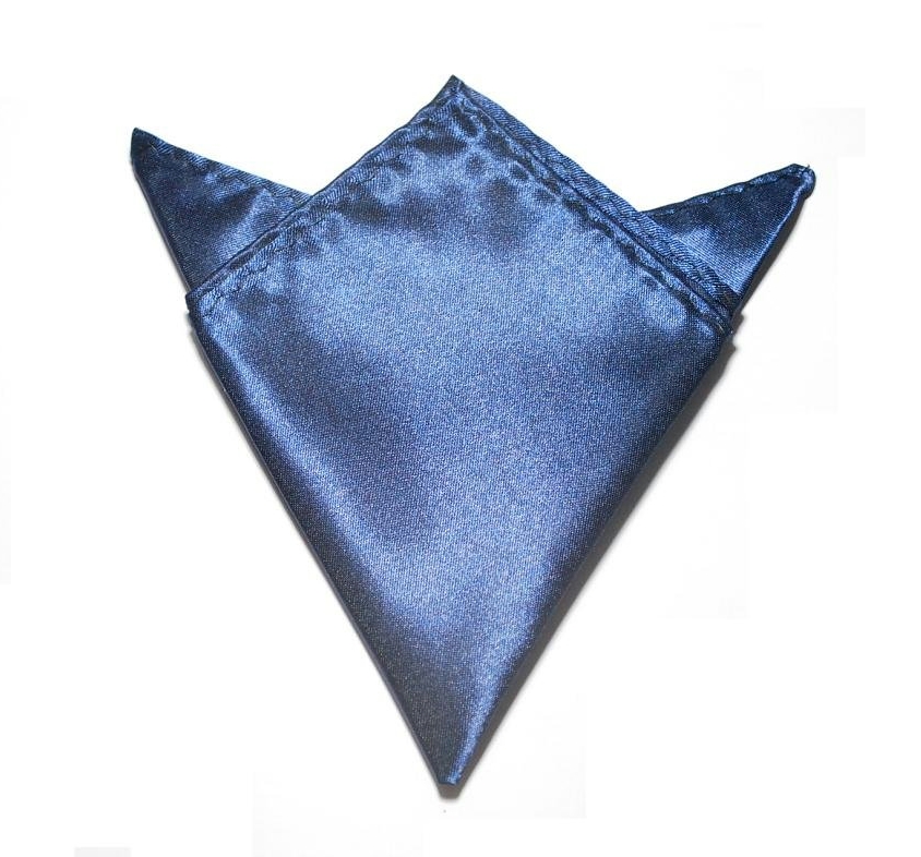 Pocket Square Handkerchief Embroidery Blanks - NAVY - CLOSEOUT