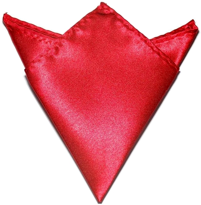 Pocket Square Handkerchief Embroidery Blanks - CARDINAL RED - CLOSEOUT