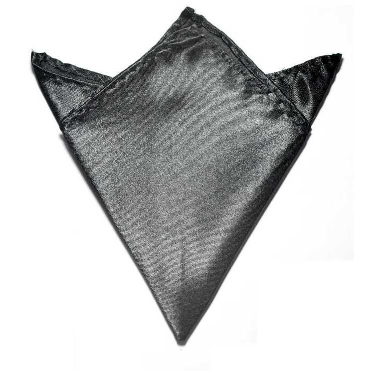 Pocket Square Handkerchief Embroidery Blanks - BLACK - CLOSEOUT
