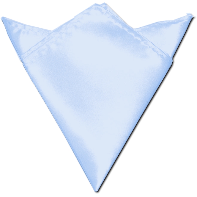 Pocket Square Handkerchief Embroidery Blanks - SKY BLUE - CLOSEOUT