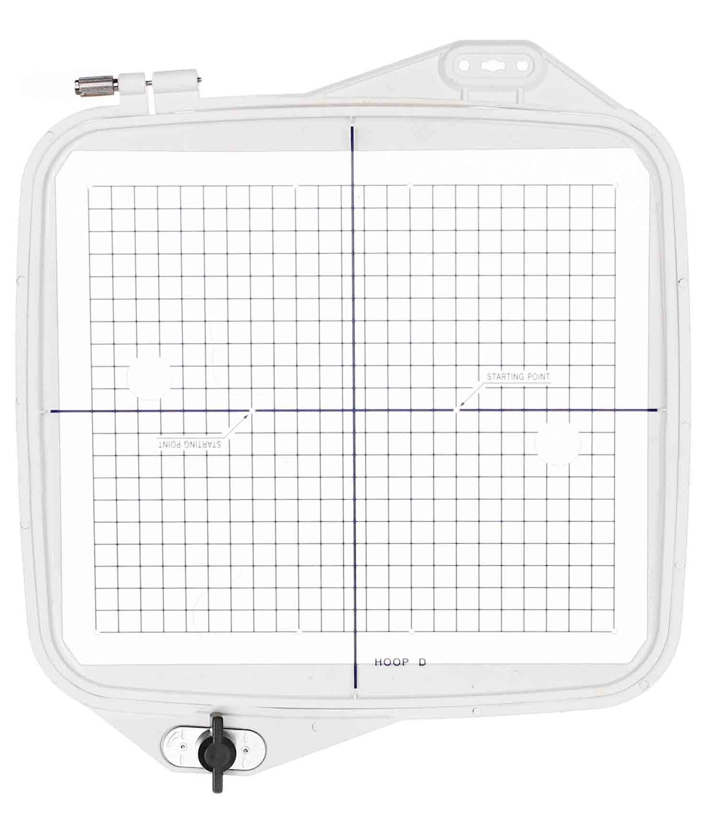 Sew Tech 4 in 1 Hoop & Grid Set For Janome, Bernina & Elna Hoops A, B, Free Arm Hoop C & Giga Hoop D