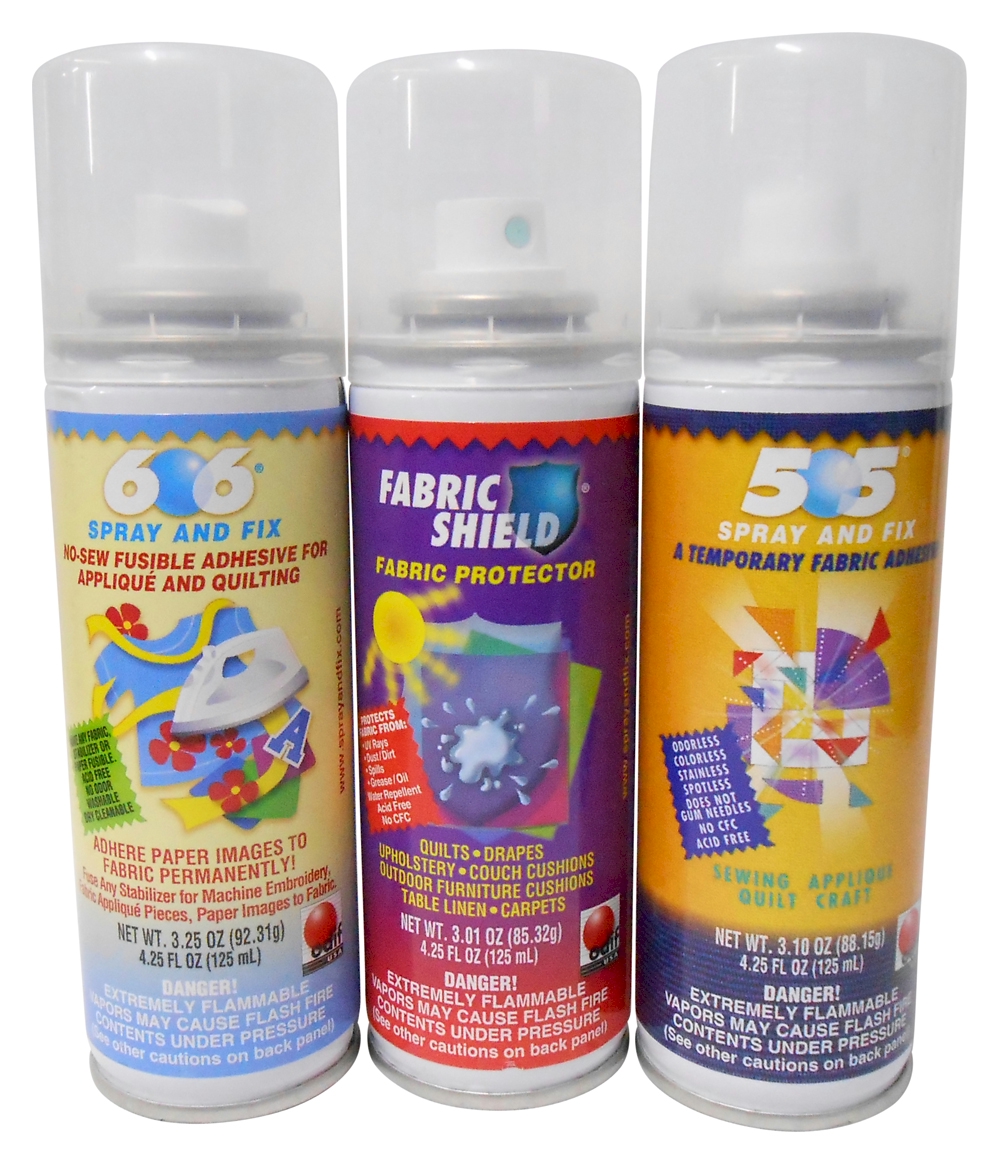 Spray Class Pack - Includes 505 Temporary Adhesive, 606 Fusible Spray & Fabric Shield - GROUND ONLY