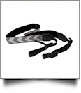 The Coral Palms Camera Strap - GRAY CHEVRON - CLOSEOUT