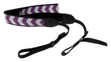 The Coral Palms Camera Strap - PURPLE CHEVRON - CLOSEOUT