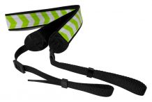 Camera Strap Embroidery Blanks - LIME CHEVRON - CLOSEOUT