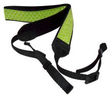 Camera Strap Embroidery Blanks - LIME QUATREFOIL - CLOSEOUT