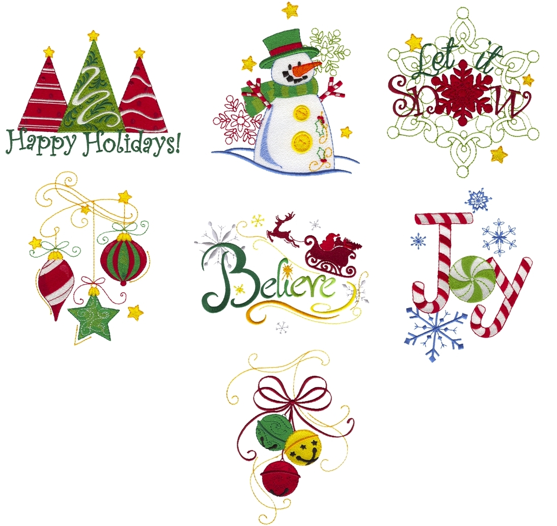 Winter Christmas Mini Collection of Embroidery Designs by Dakota Collectibles on a CD-ROM 970585