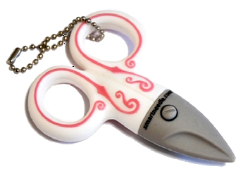 Novelty Scissors 4GB USB Flash Drive - WHITE