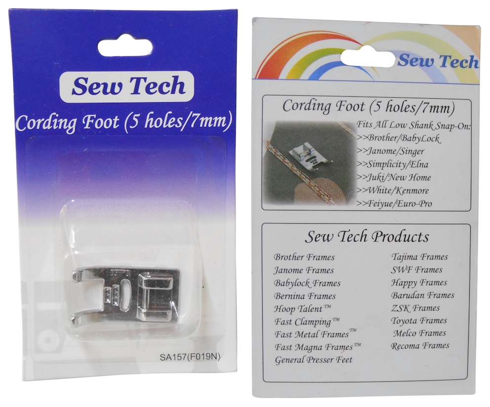 SA157 Cording Foot, 5 Groove (7mm) by Sew Tech - CLOSEOUT