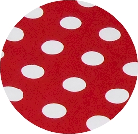 Chistmas Tree Skirt Embroidery Blanks - RED with WHITE POLKA DOT