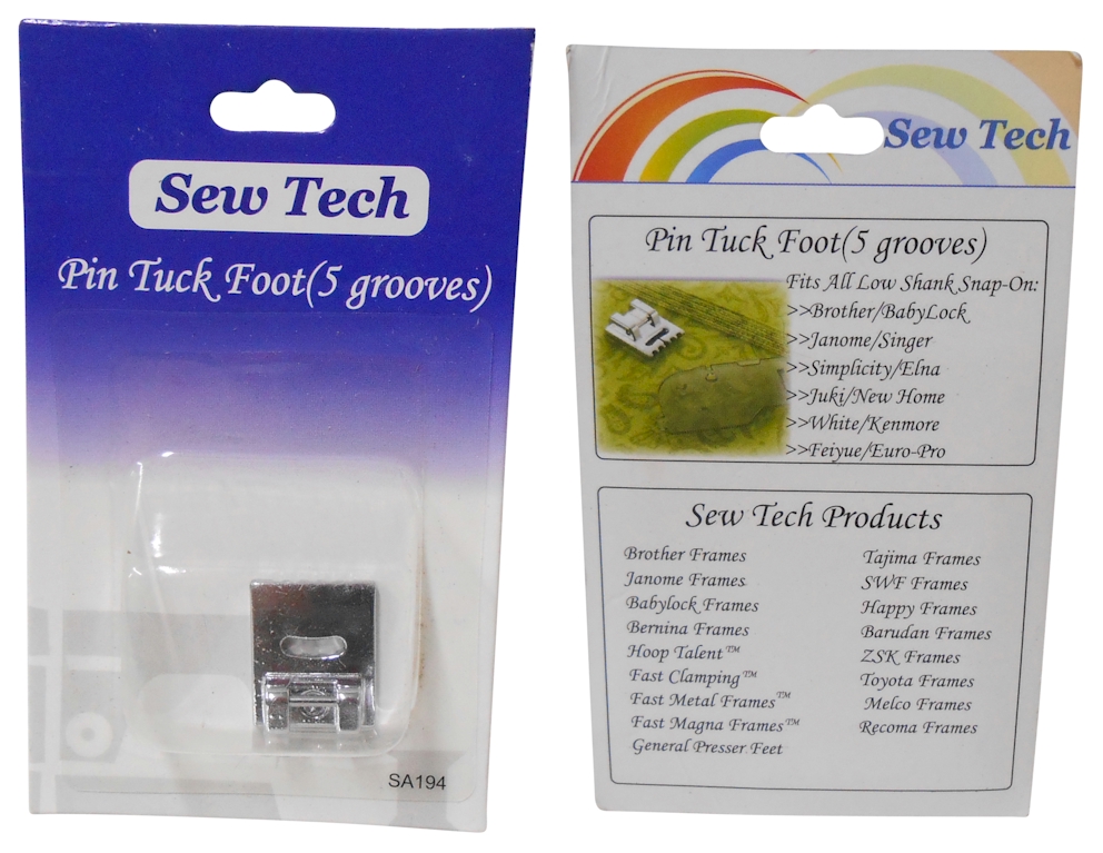 SA194 Pin Tuck, 5-groove Foot by Sew Tech - CLOSEOUT