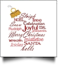 Festive Christmas Word Clouds Mini Collection of Embroidery Designs by Dakota Collectibles on a CD-ROM 970596
