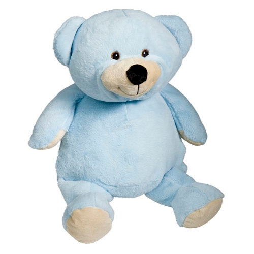 Embroidery Buddy Stuffed Animal - Mister Buddy Bear 16" - BLUE