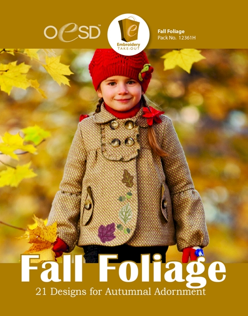 Fall Foliage Embroidery Designs By Oklahoma Embroidery on Multi-Format CD-ROM - CLOSEOUT