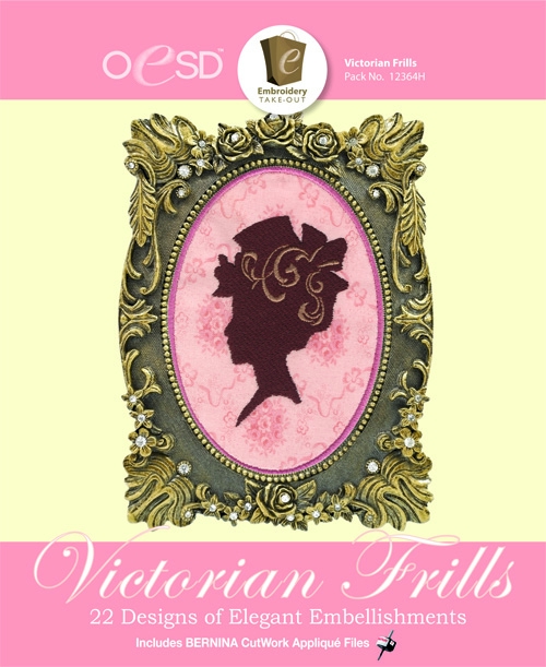 Victorian Frills Embroidery Designs By Oklahoma Embroidery on Multi-Format CD-ROM - CLOSEOUT