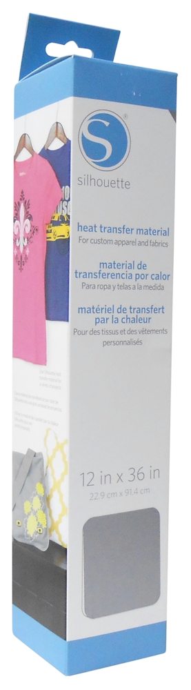 Silhouette Smooth Heat Transfer Material 12" x 36" Roll - SILVER - CLOSEOUT