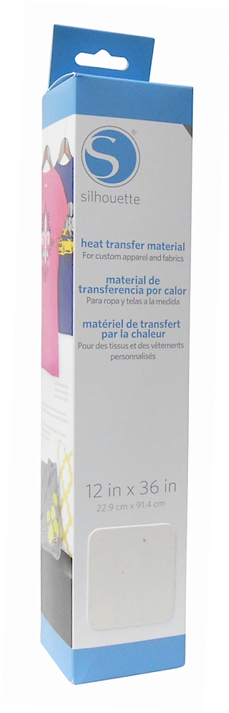 Silhouette Flocked Heat Transfer Material 12"x36" Roll - WHITE - CLOSEOUT