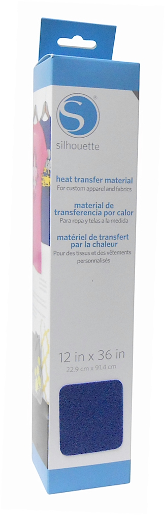 Silhouette Flocked Heat Transfer Material 12" x 36" Roll - FADED BLUE - CLOSEOUT