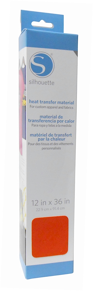 Silhouette Flocked Heat Transfer Material 12" x 36" Roll - TANGERINE - CLOSEOUT