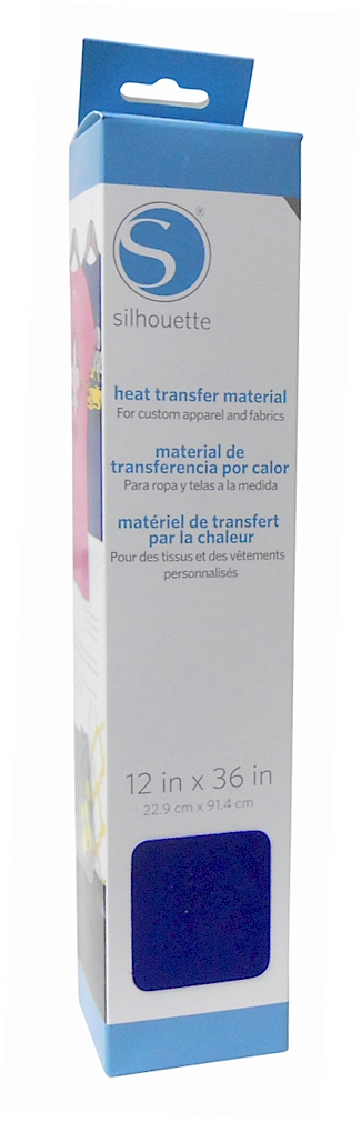 Silhouette Flocked Heat Transfer Material 12" x 36" Roll - DARK BLUE - CLOSEOUT