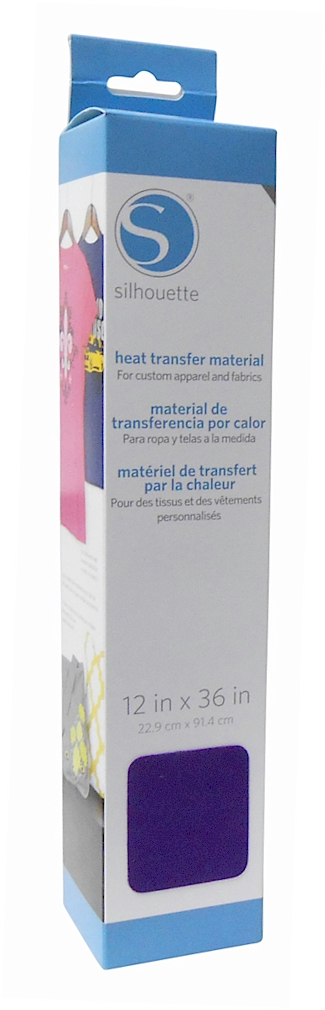 Silhouette Flocked Heat Transfer Material 12" x 36" Roll - PURPLE - CLOSEOUT