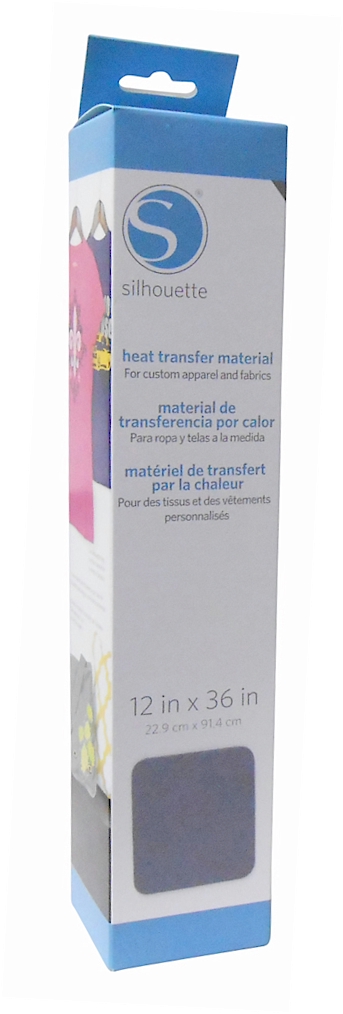 Silhouette Flocked Heat Transfer Material 12" x 36" Roll - GRAY - CLOSEOUT