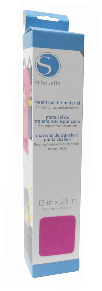 Silhouette Flocked Heat Transfer Material 12" x 36" Roll - DARK PINK - CLOSEOUT