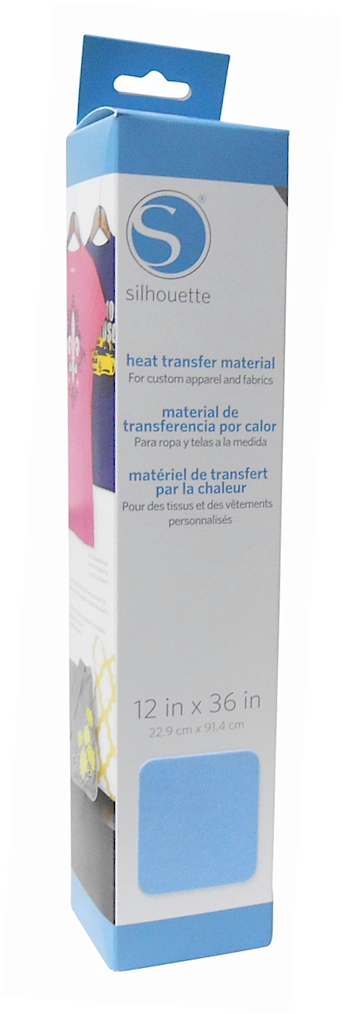 Silhouette Flocked Heat Transfer Material 12" x 36" Roll - LIGHT BLUE - CLOSEOUT