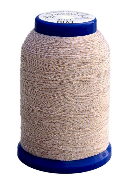 503 Natural/Gold Snazzy Lok Premium Serger Thread 1000 Meter Spool - CLOSEOUT