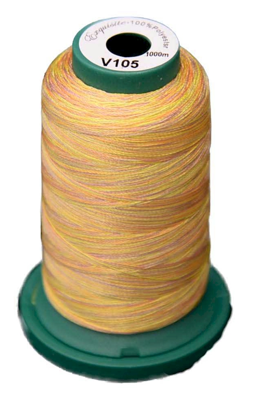 V105 Medley Polyester Embroidery Thread 1000 Meter Spool