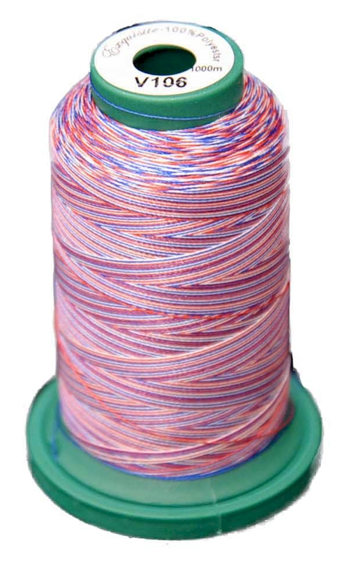 V106 Medley Polyester Embroidery Thread 1000 Meter Spool