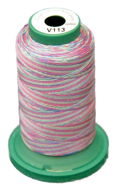 V113 Medley Polyester Embroidery Thread 1000 Meter Spool