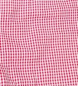 Gingham Pre-Cut Fabric 9" x 55" Piece For Applique - RED - CLOSEOUT