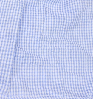 Gingham Pre-Cut Fabric 9" x 55" Piece For Applique - BLUE - CLOSEOUT