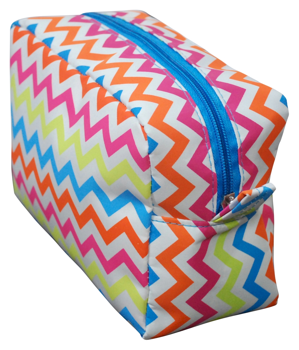 Chevron Cosmetic Bag Embroidery Blanks - MULTI-COLOR - CLOSEOUT